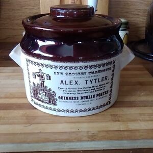 Brown and Cream Ceramic Kitchen Jar